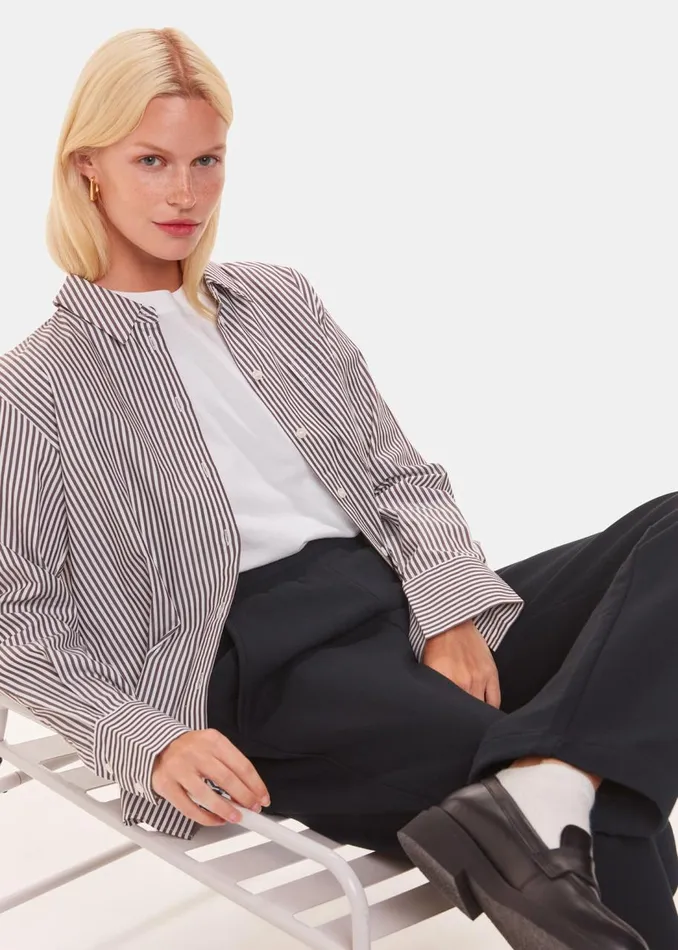 Whistles Trousers Black Ultimate Straight Leg Jogger 8211 Women