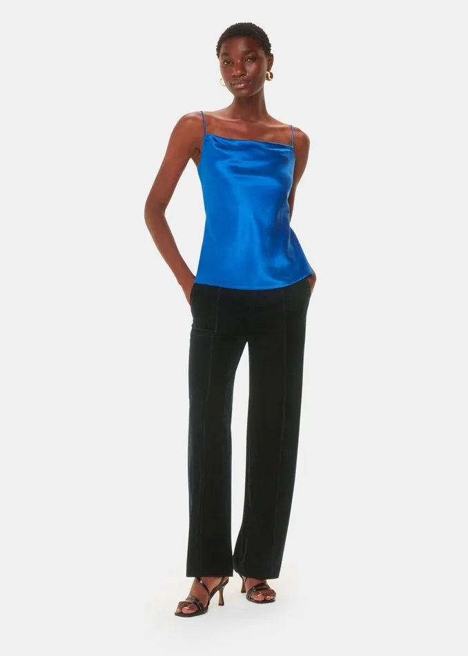 Whistles Trousers Black Velvet Full Length Trouser 8211 Women