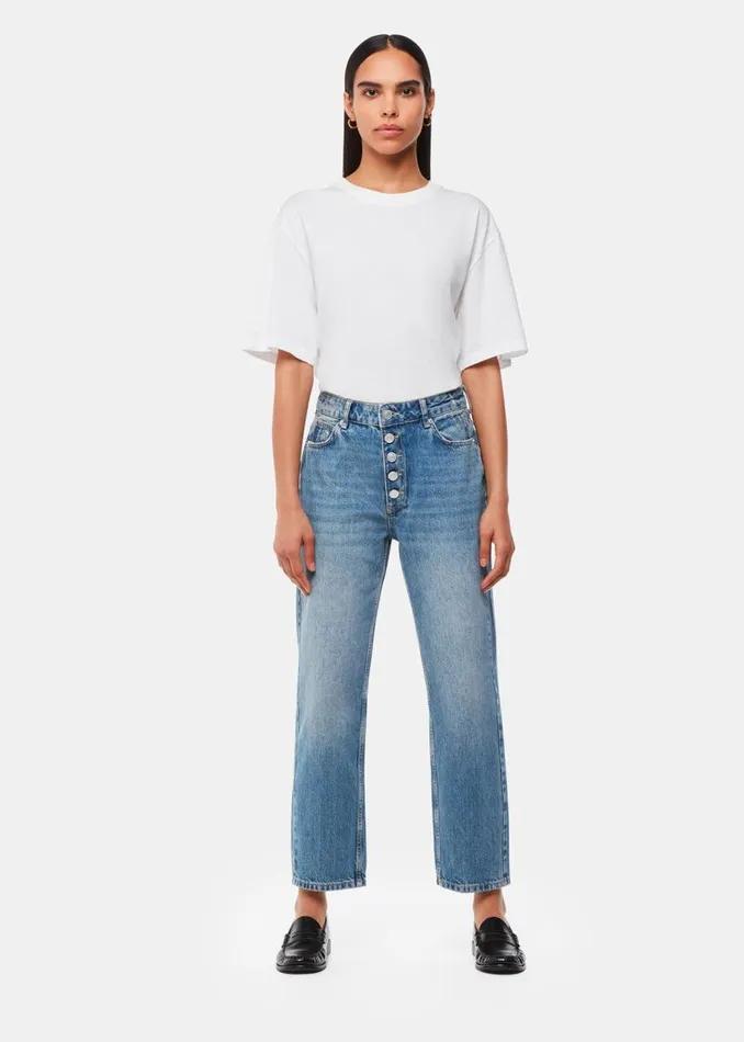Whistles Trousers Denim Authentic Hollie Button Jean 8211 Women