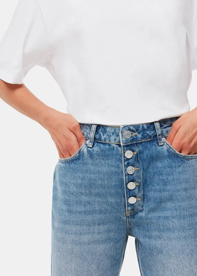Whistles Trousers Denim Authentic Hollie Button Jean 8211 Women