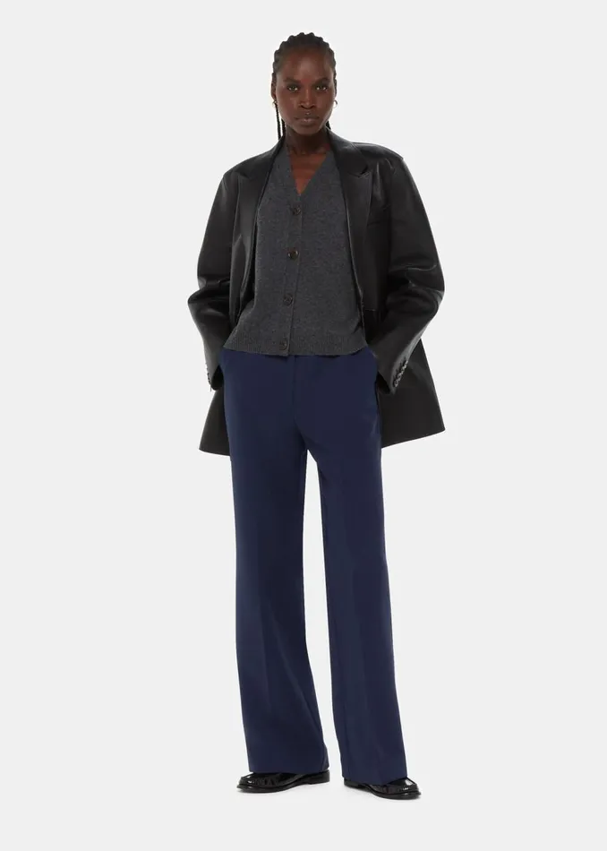 Whistles Trousers Navy Ultimate Full Length Trouser 8211 Women