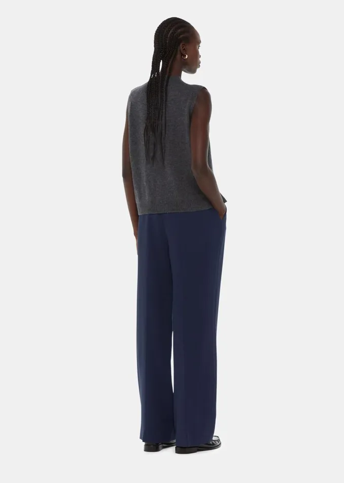 Whistles Trousers Navy Ultimate Full Length Trouser 8211 Women