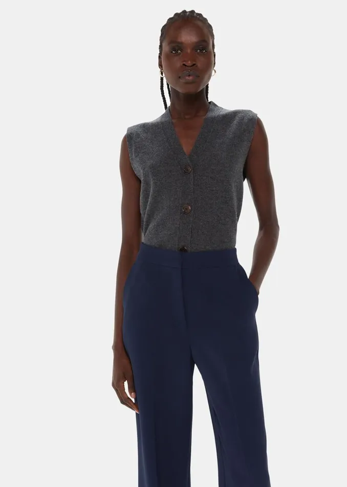 Whistles Trousers Navy Ultimate Full Length Trouser 8211 Women