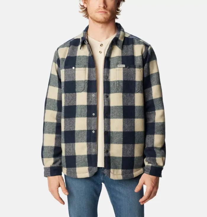 Windward II Shirt Jacket Dark Mountain Dimensional Buffalo Mens Columbia Sportswear Long Sleeve Windward II Shirt Jacket Dark Mountain Dimensional Buffalo Mens Columbia Sportswear Long Sleeve