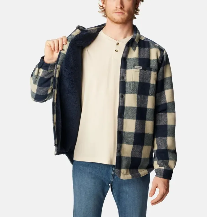 Windward II Shirt Jacket Dark Mountain Dimensional Buffalo Mens Columbia Sportswear Long Sleeve Windward II Shirt Jacket Dark Mountain Dimensional Buffalo Mens Columbia Sportswear Long Sleeve