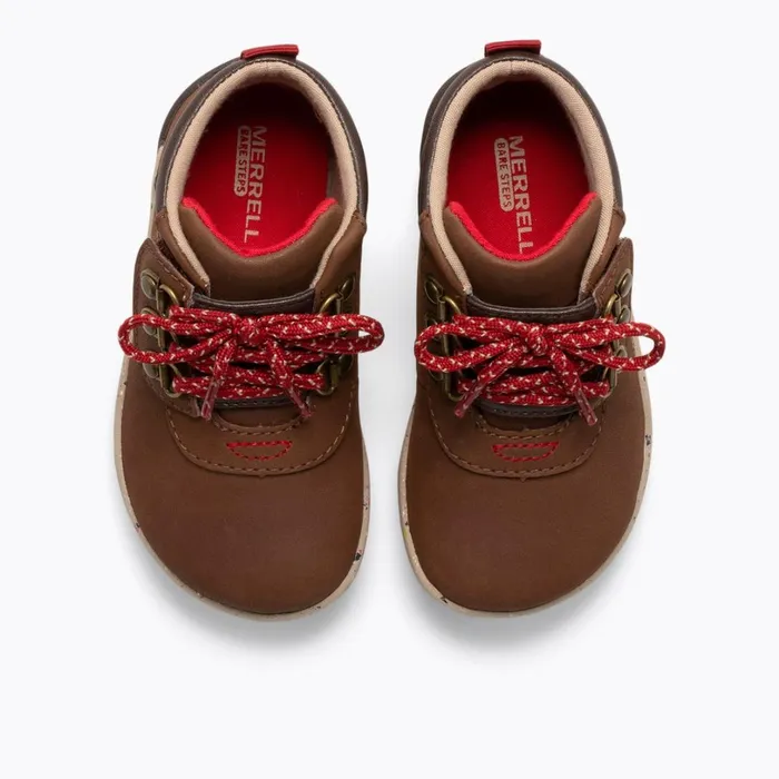 Winter Boots Kids Merrell Little Bare Steps Boot 20 Brown Suede