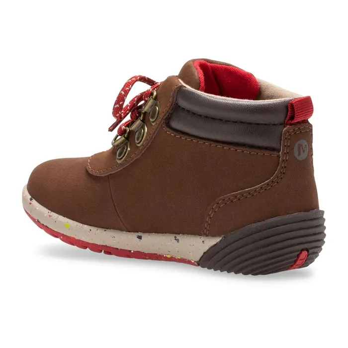 Winter Boots Kids Merrell Little Bare Steps Boot 20 Brown Suede