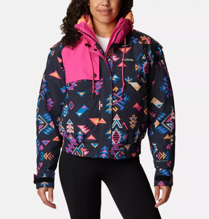 Wintertrainer Interchange Jacket Black Woven Nature Print Fuchsia Fizz Womens Columbia Sportswear 3in1 Interchange Wintertrainer Interchange Jacket Black Woven Nature Print Fuchsia Fizz Womens Columbia Sportswear 3in1 Interchange