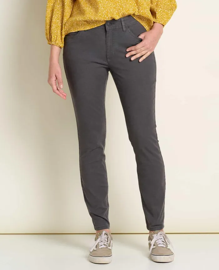 Women039s Earthworks 5 Pocket Skinny Pant Soot Toad and Co Pants