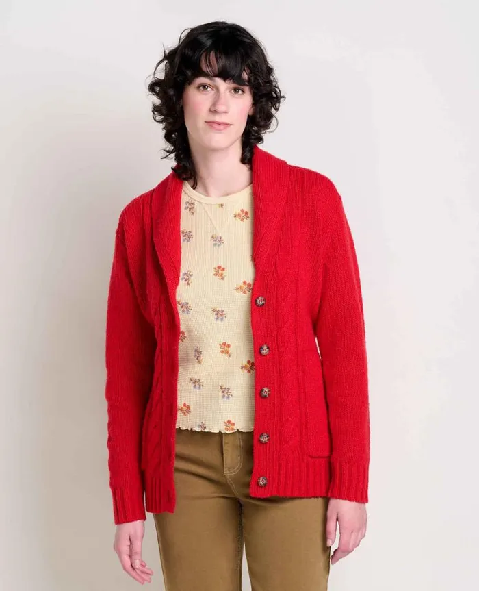 Women039s Ginn Cable Cardigan ToadandCo Canoe Toad and Co Jackets Vests and Layers