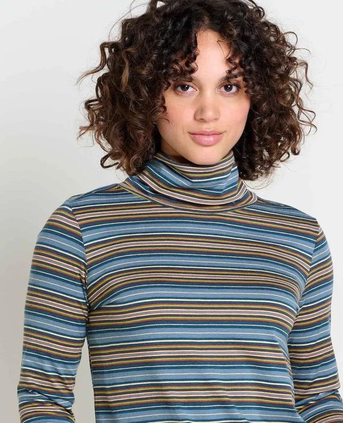 Women039s Maisey Long Sleeve TNeck ToadandCo North Shore Stripe Toad and Co Tops and TShirts
