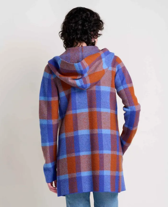 Women039s Merino Wool Heartfelt Hoodie Eco Friendly Sweater ToadandCo Umber Plaid Toad and Co Sweaters