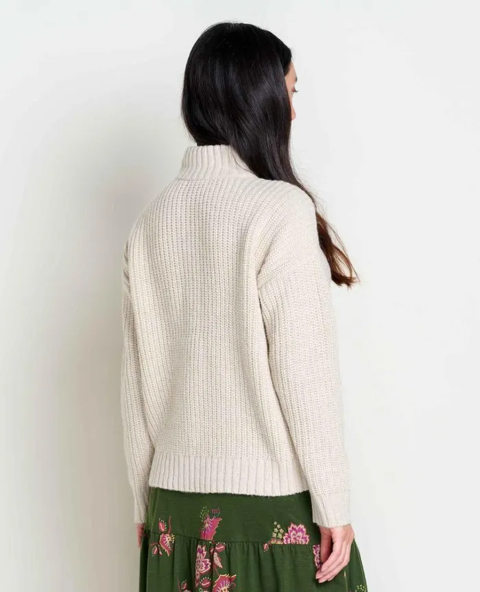 Women039s Moss Point Henley Sweater ToadandCo Oatmeal Heather Ii Toad and Co Jackets Vests and Layers