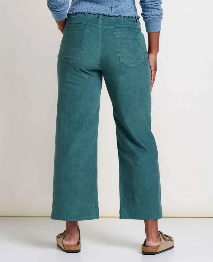 Women039s Women039s Karuna Cord Wide Leg Pant Silver Pine Toad and Co Pants