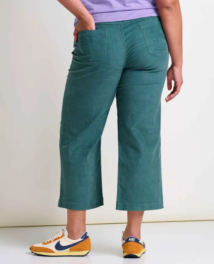 Women039s Women039s Karuna Cord Wide Leg Pant Silver Pine Toad and Co Pants
