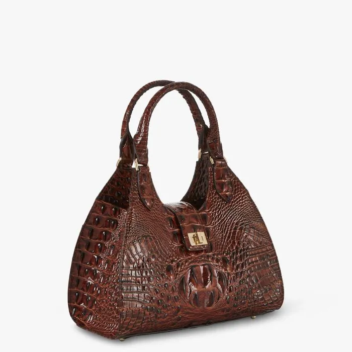 Women Adrian Pecan Melbourne Brahmin Satchels Chevron Women Adrian Pecan Melbourne Brahmin Satchels Chevron