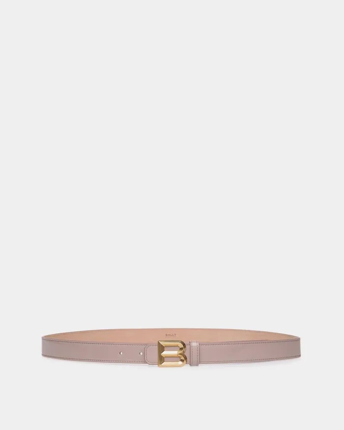Women B Bold 25mm Belt In Light Beige Patent Leather Bally Belts