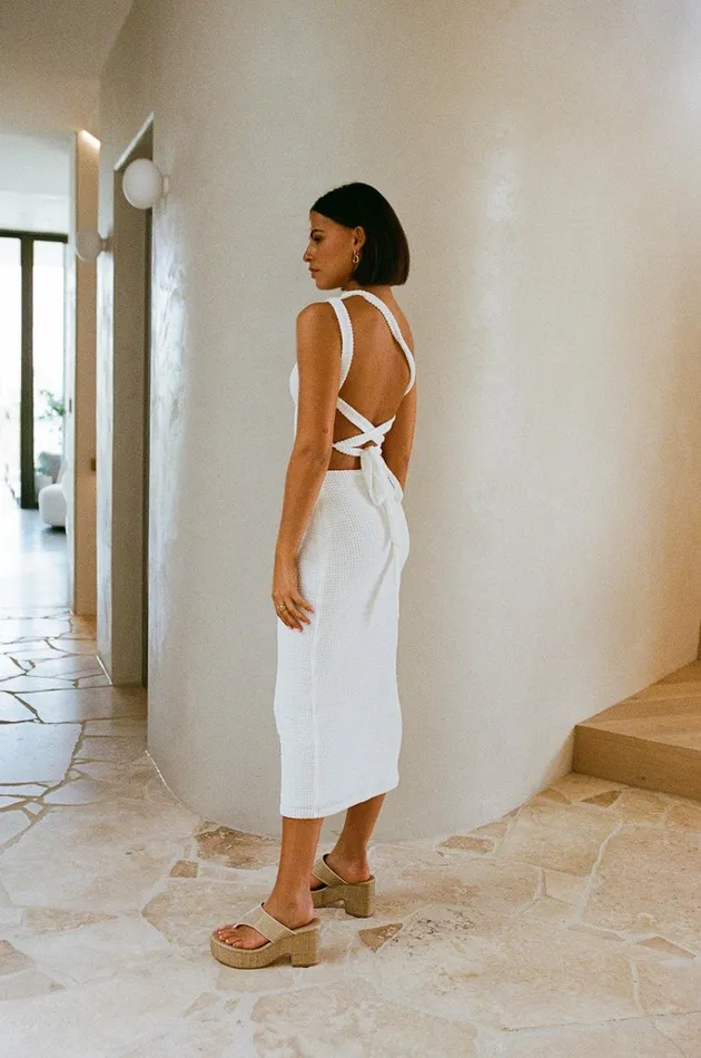 Women Back In SABO SKIRT Backless Carolina Dress Women Back In SABO SKIRT Backless Carolina Dress