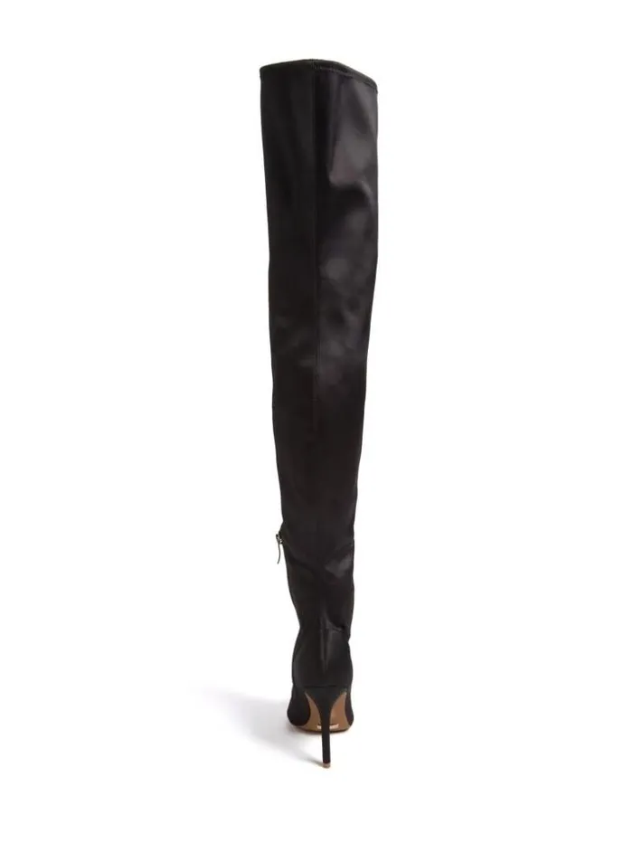 Women Belva OvertheKnee Boot Black1 Marciano Shoes