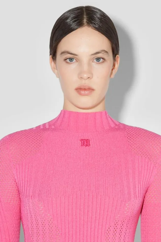 Women Bianca Knitted Mesh Mini Dress MISBHV Dresses