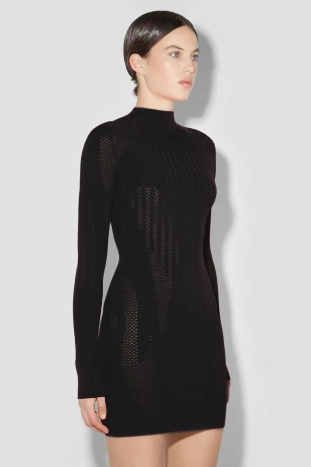 Women Bianca Knitted Mesh Mini Dress MISBHV Dresses