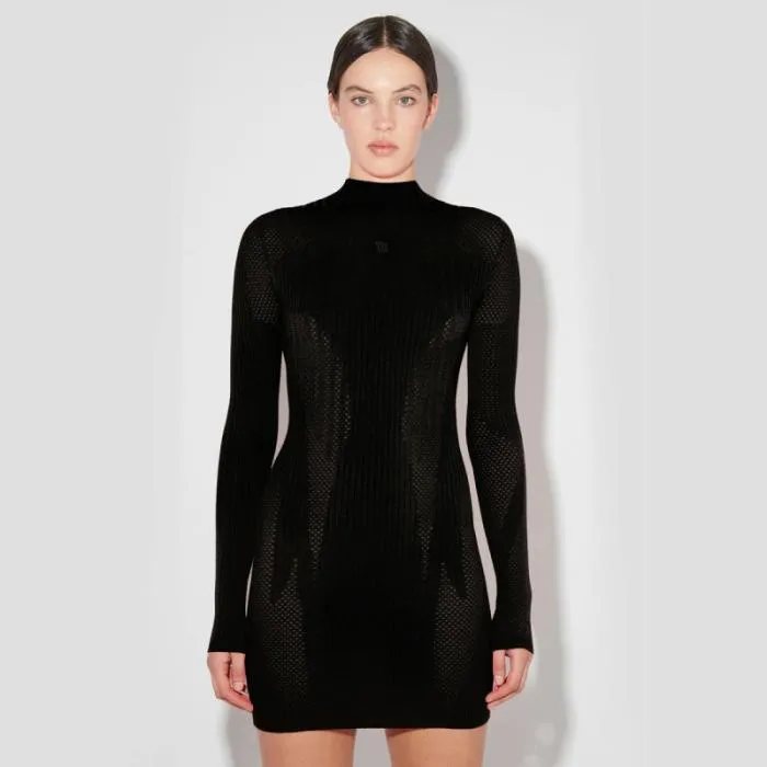 Women Bianca Knitted Mesh Mini Dress MISBHV Dresses