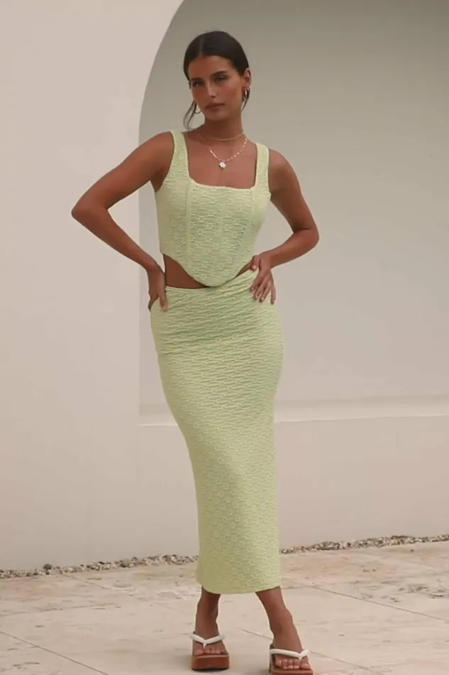 Women Bottoms SABO SKIRT Jhoselle Midi Skirt 8211 Green Women Bottoms SABO SKIRT Jhoselle Midi Skirt 8211 Green