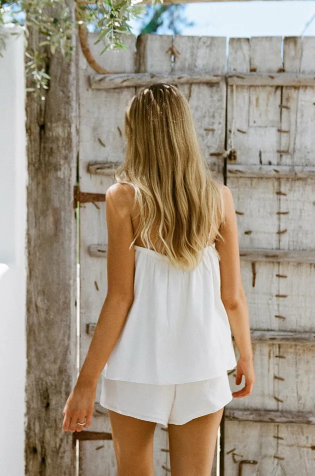 Women Bottoms SABO SKIRT Kimora Shorts 8211 White