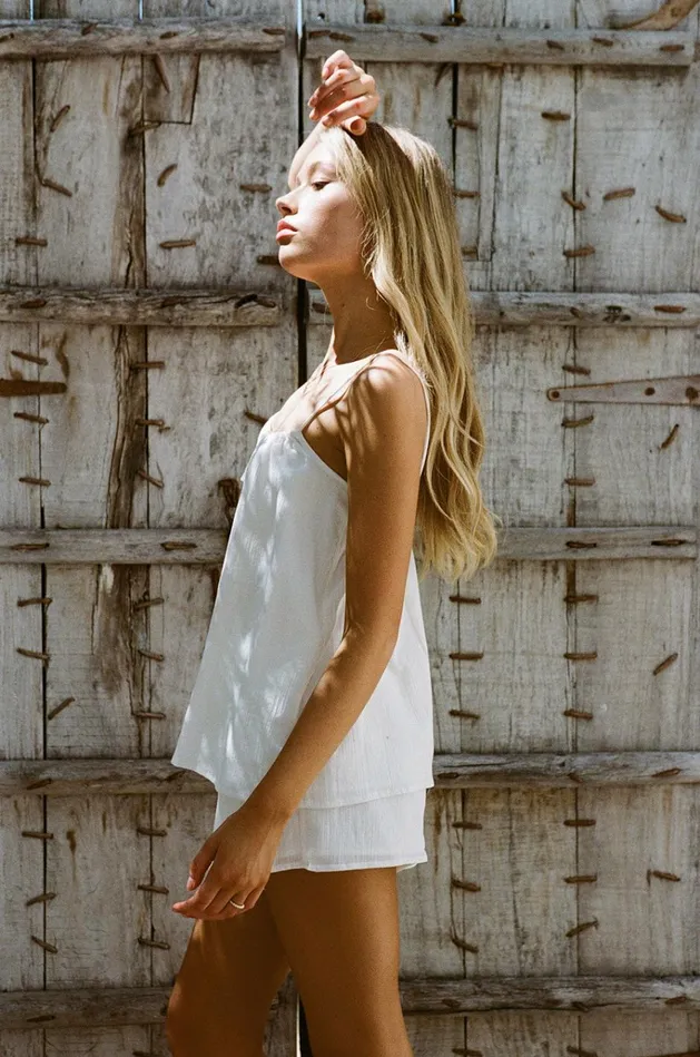Women Bottoms SABO SKIRT Kimora Shorts 8211 White