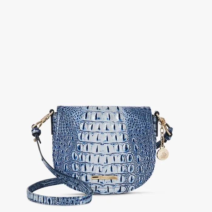 Women Briar Coastal Blue Melbourne Brahmin Crossbodies Chevron