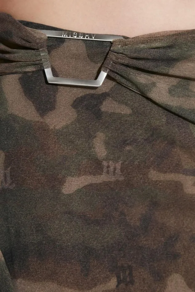 Women Camo Mesh Midi Skirt MISBHV Skirts
