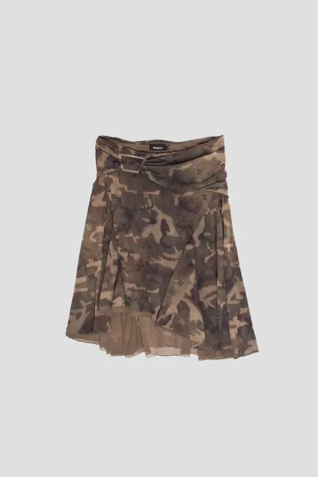 Women Camo Mesh Midi Skirt MISBHV Skirts