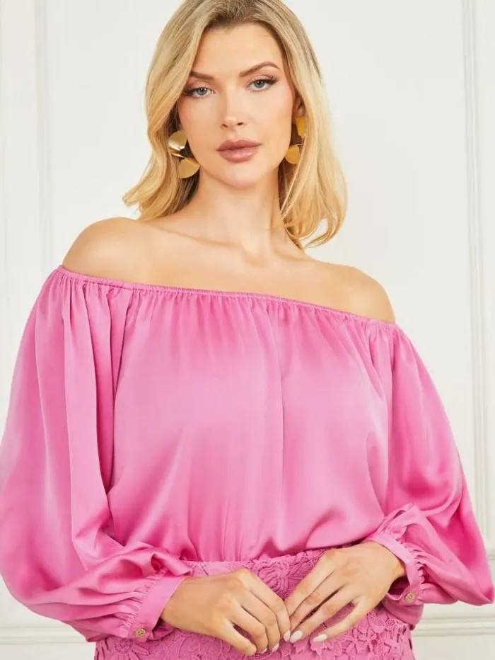 Women Candice OfftheShoulder Top Rocker Rouge Marciano Tops And Sweaters