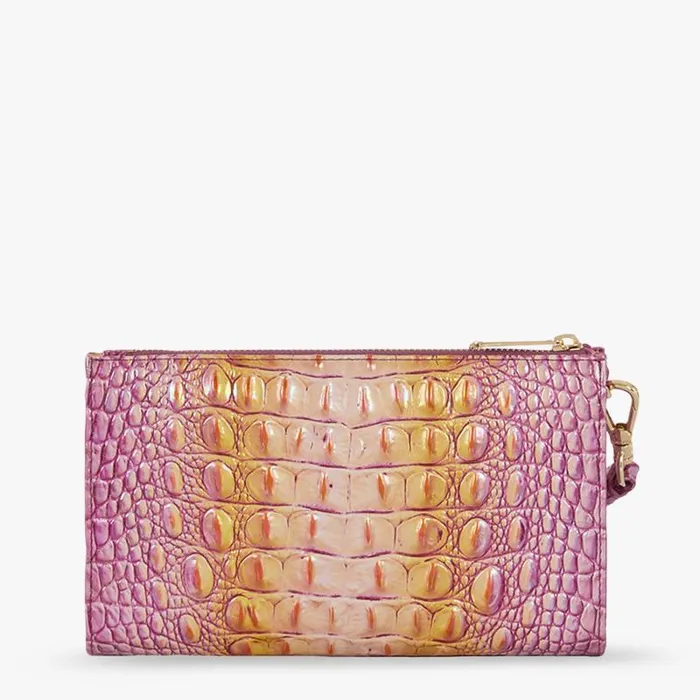 Women Daisy Grapefruit Ombre Melbourne Brahmin Wallets and Wristlets Chevron Women Daisy Grapefruit Ombre Melbourne Brahmin Wallets and Wristlets Chevron