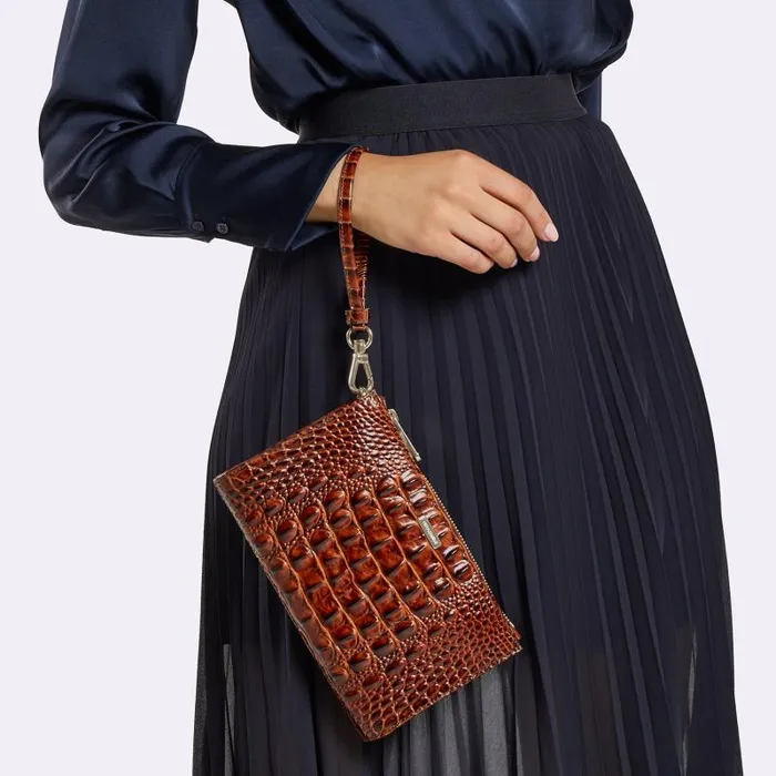 Women Daisy Grapefruit Ombre Melbourne Brahmin Wallets and Wristlets Chevron Women Daisy Grapefruit Ombre Melbourne Brahmin Wallets and Wristlets Chevron