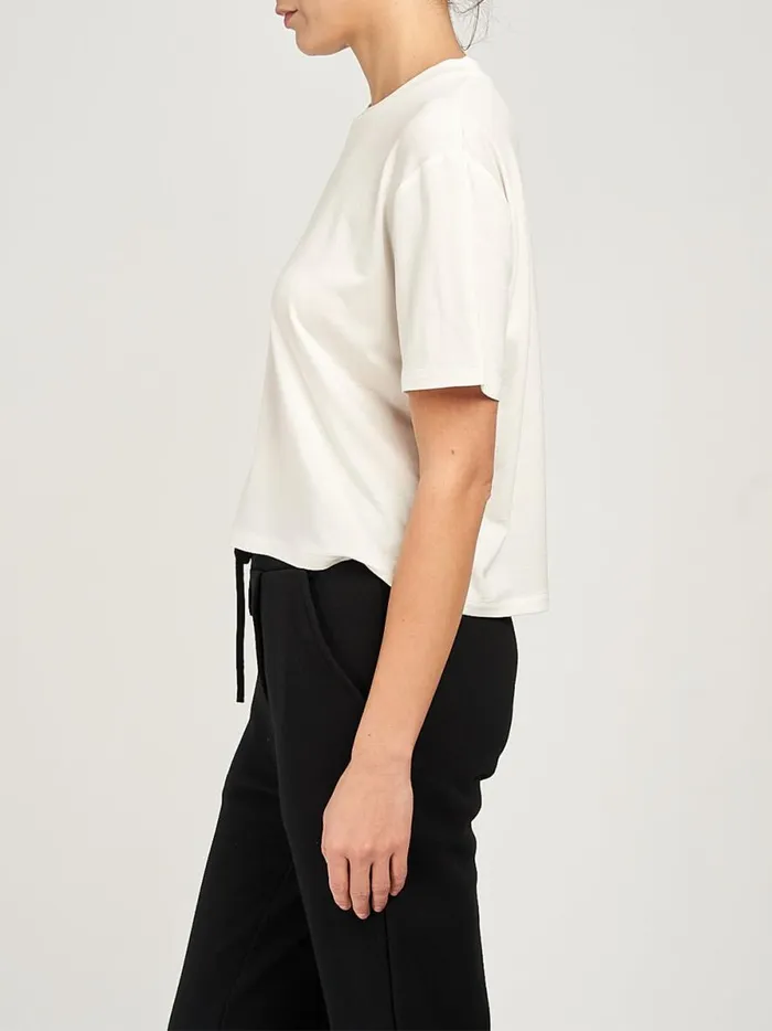 Women Dominique Tee Ivory Marchesa Tops