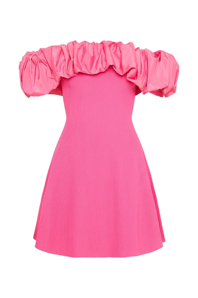 Women Dresses Aje Eldora Mini Dress Protea Pink