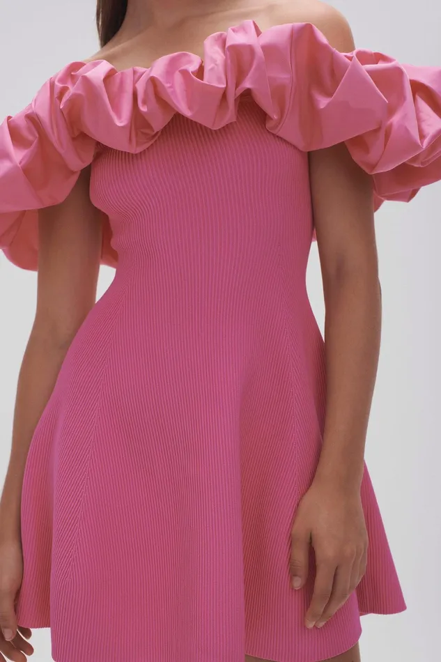 Women Dresses Aje Eldora Mini Dress Protea Pink