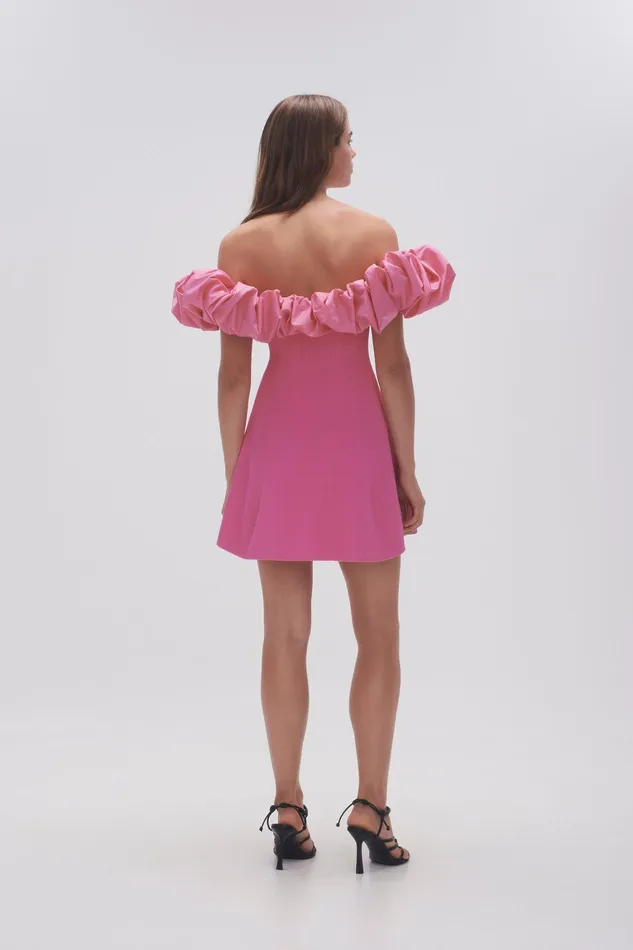 Women Dresses Aje Eldora Mini Dress Protea Pink