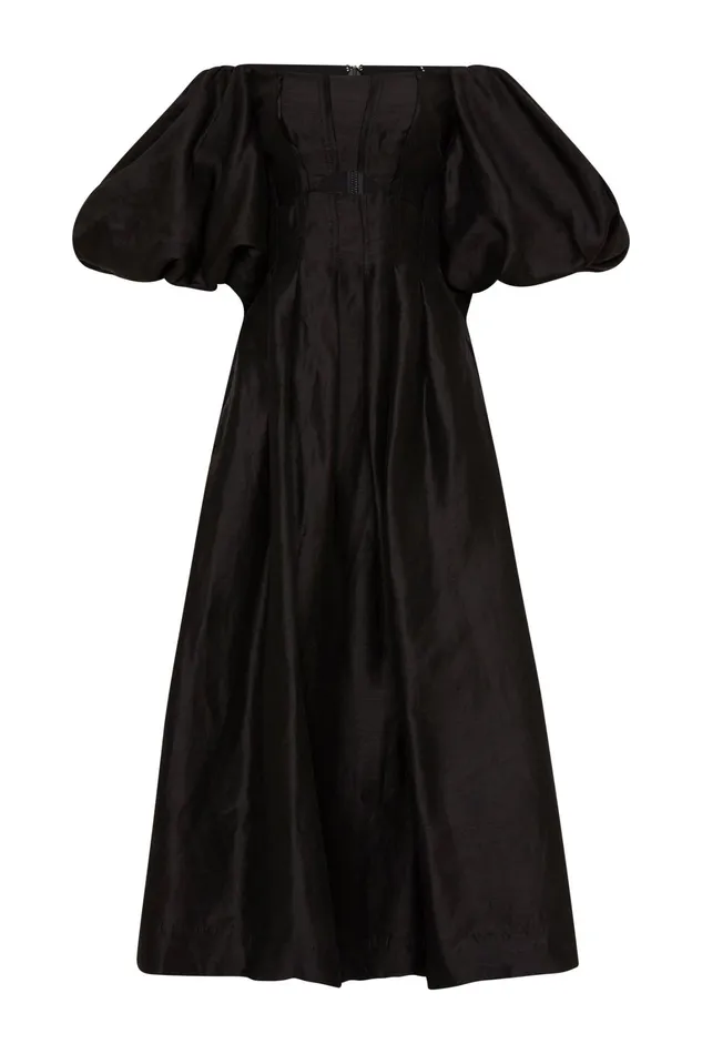 Women Dresses Aje Eugenie Off Shoulder Midi Dress Black