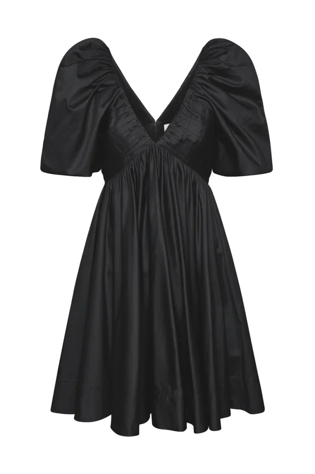 Women Dresses Aje Gabrielle Plunge Mini Dress Black