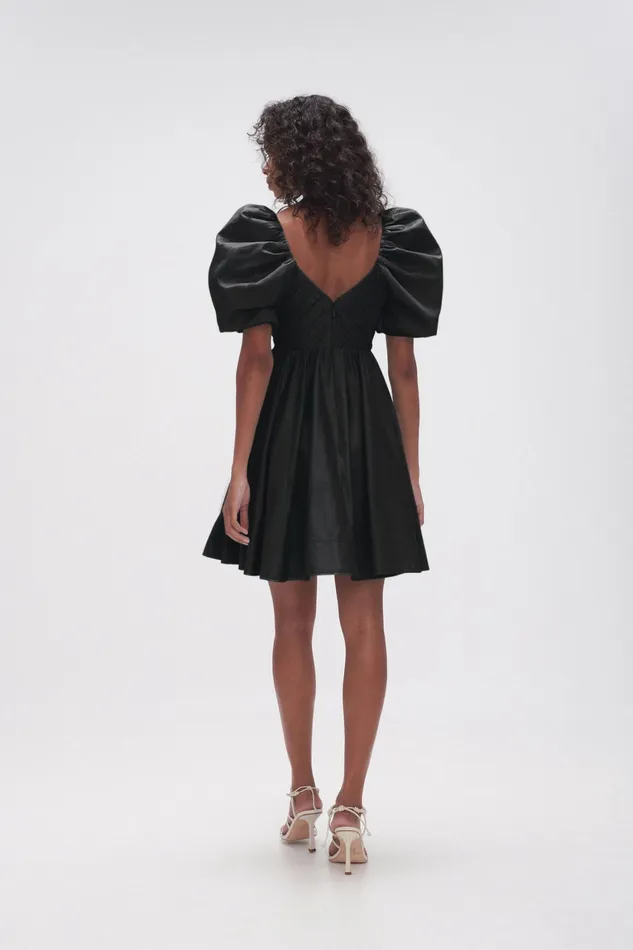 Women Dresses Aje Gabrielle Plunge Mini Dress Black
