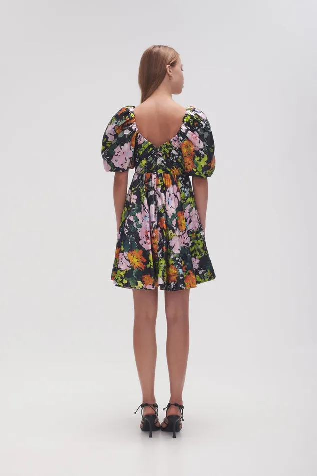 Women Dresses Aje Gabrielle Plunge Mini Dress Midnight Floral