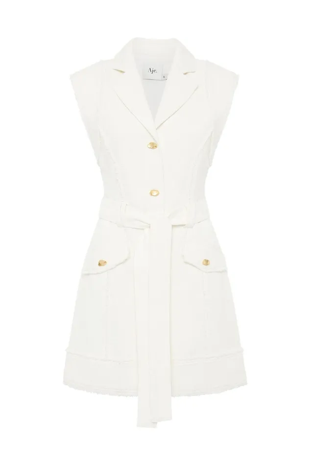 Women Dresses Aje Isabel Utility Mini Dress Ivory