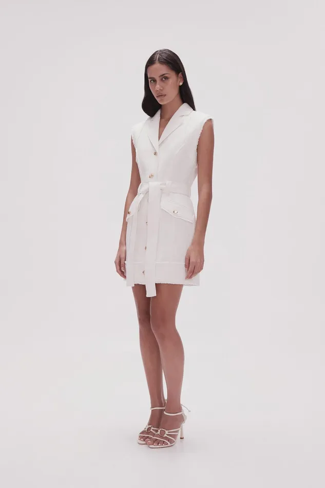 Women Dresses Aje Isabel Utility Mini Dress Ivory