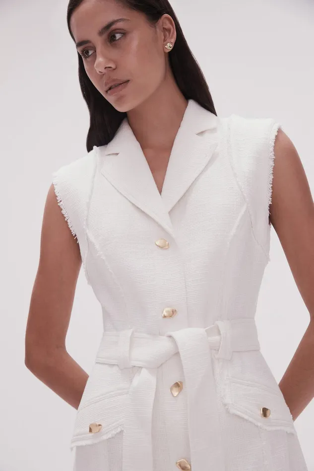Women Dresses Aje Isabel Utility Mini Dress Ivory