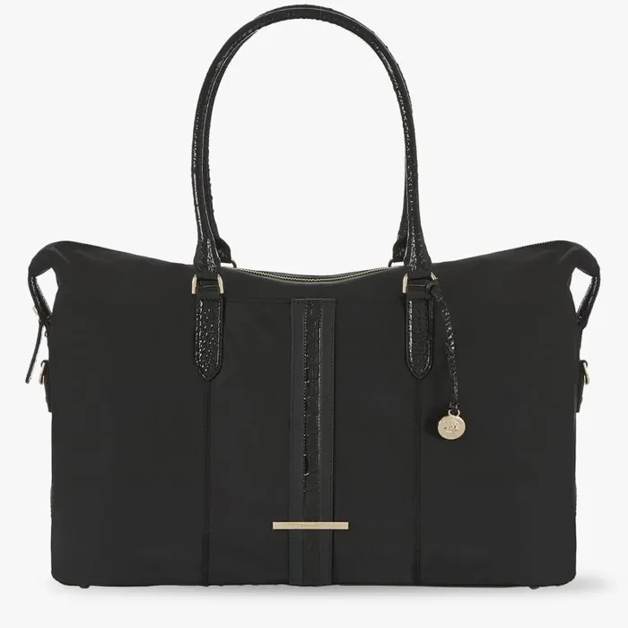 Women Duxbury Weekender Black Stellvia Brahmin Travel Chevron