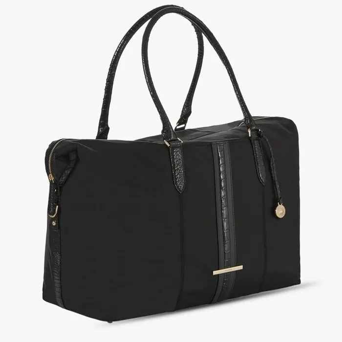 Women Duxbury Weekender Black Stellvia Brahmin Travel Chevron Women Duxbury Weekender Black Stellvia Brahmin Travel Chevron