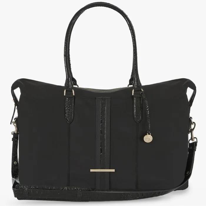 Women Duxbury Weekender Black Stellvia Brahmin Travel Chevron Women Duxbury Weekender Black Stellvia Brahmin Travel Chevron
