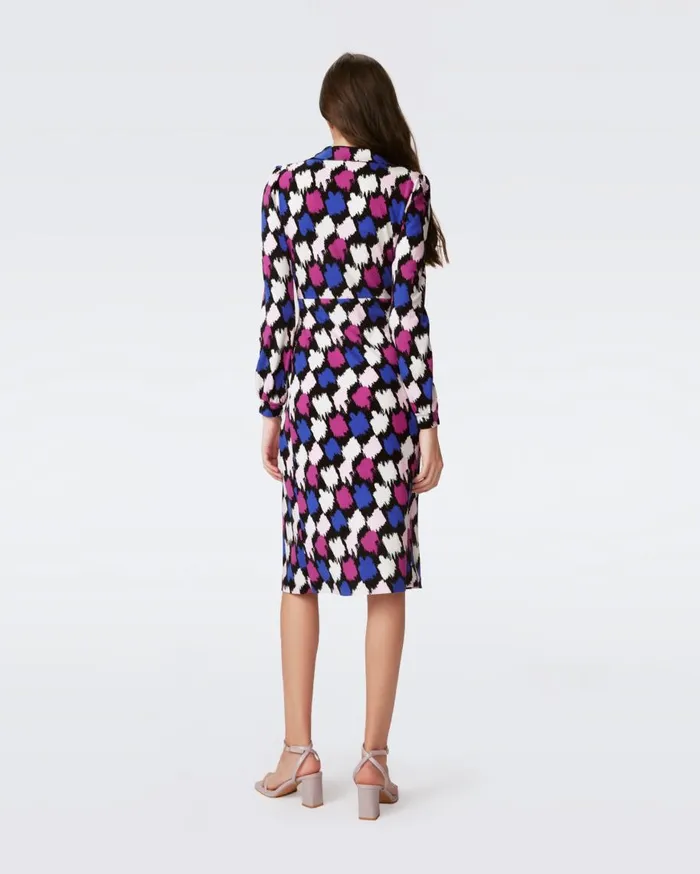 Women DVF Dresses Bogna Dress Brush Tooth Multi